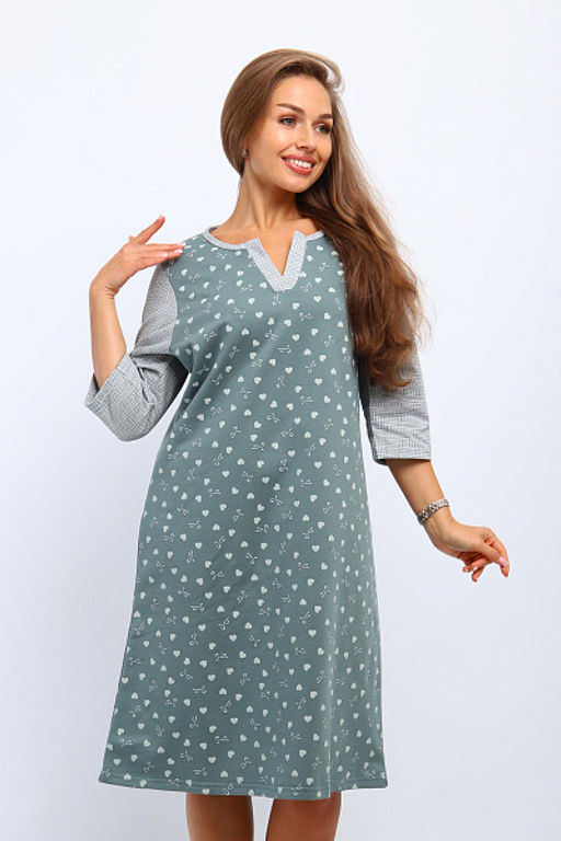 Сорочка теплая, футер с начесом (01060) - Плиона фото 14