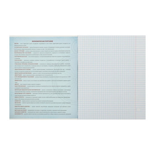 Цена за 4 шт. Тетрадь предметная Фото, 48 листов в клетку География со справочным материалом, обложка мелованный картон, блок офсет - Calligrata фото 2