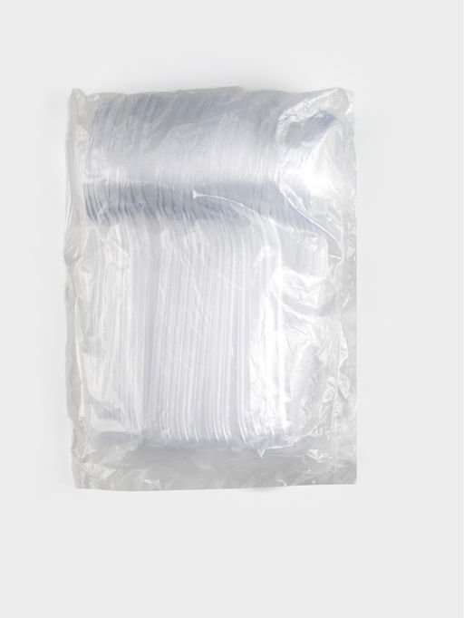 Цена за 50 шт. Ложка одноразовая для фуршета «Премиум», 18 см, пластик, прозрачная