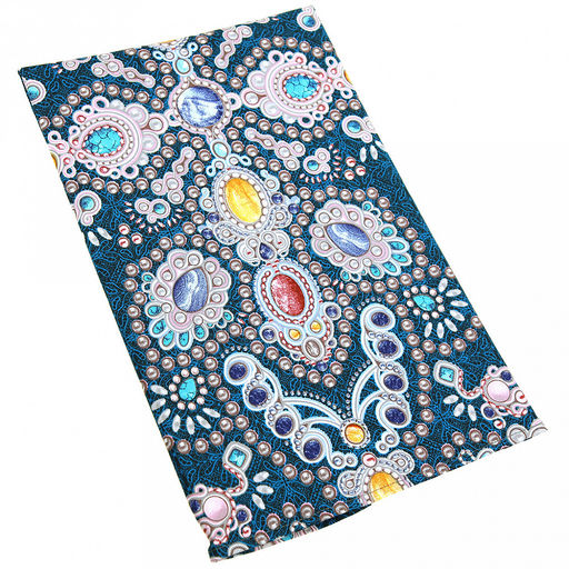 "Сапфир" Скатерть-дорожка на стол набивная 50х148см, 231г/м2, хлопок 100%, "Домашняя мода" (Россия)