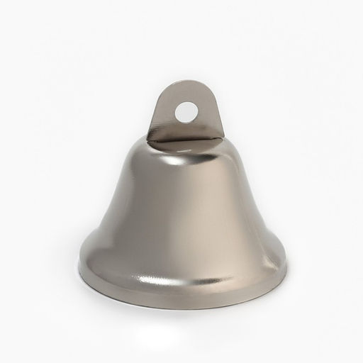 Цена за 4 шт. Колокольчик, 3.8 х 3.5 см, серебро