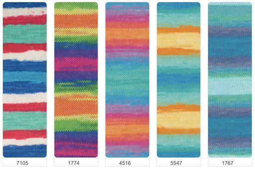 Цена за 5 мотков пряжи Bahar Batik