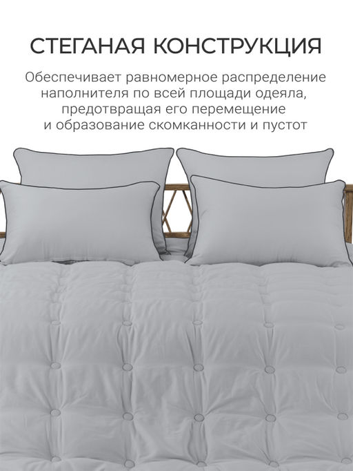 Одеяло Cloud Gray 150х200см теплое 300г/м2 ЕС-7883 - Espera фото 7