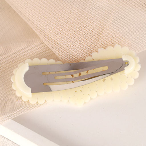 Заколка-зажим для волос Тик-Так Сердце / NL-10 /жемчуг - Галеонтрейд фото 2