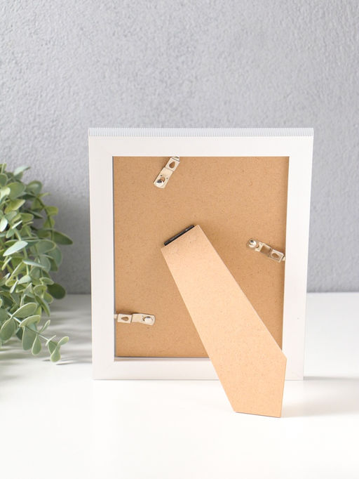 Фоторамка для фото 13×18 см «Остин», пластик, бело-серый, 21.5×16.5×1.5 см