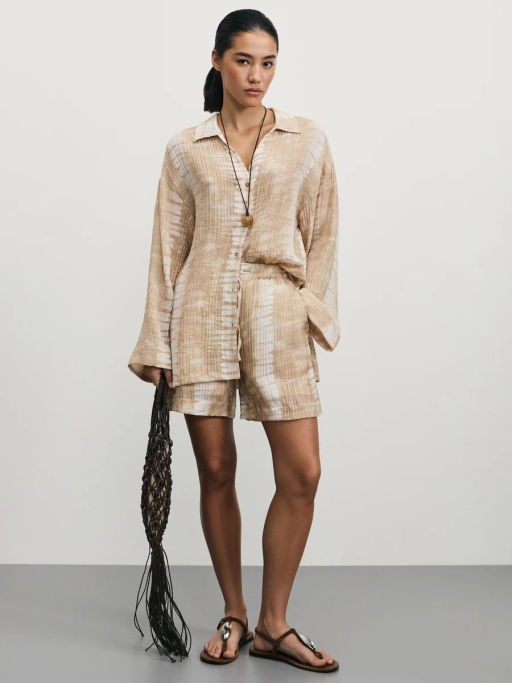 Шорты с принтом из вискозы / Zarina  фото 2