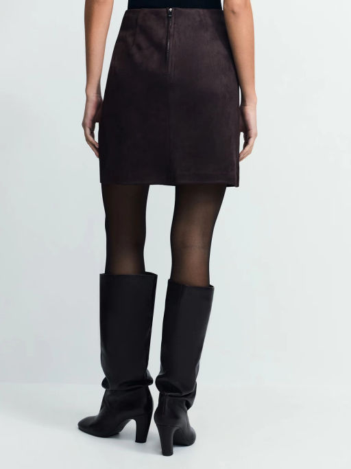 Юбка мини из искусственной замши / Zarina