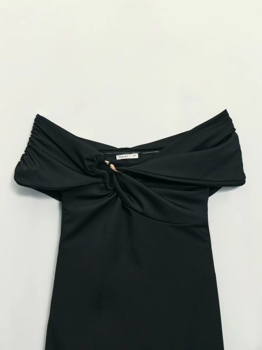 Платье миди с открытыми плечами / Zarina