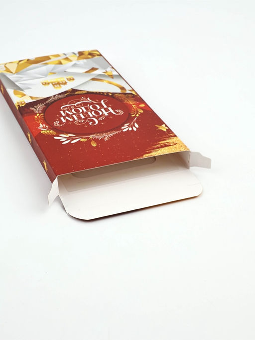 Цена за 5 шт. Коробка для шоколада «С Новым годом!», с окном, 17×8.5×1.5 см