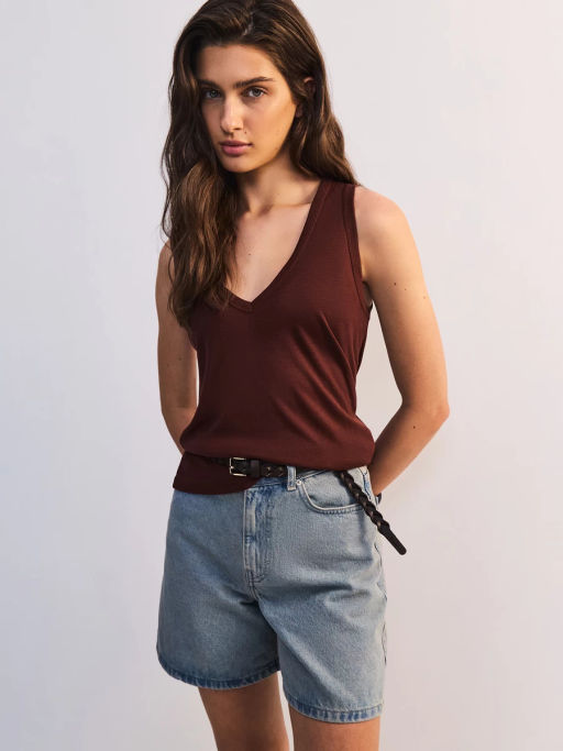 Джинсовые шорты А-силуэта ZR2605092321-102 / Zarina