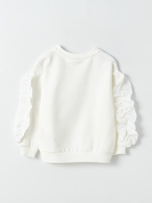 Bisiklet Yaka Elsa Bask?l? Uzun Kollu K?z ?ocuk Sweatshirt - Waikiki фото 2