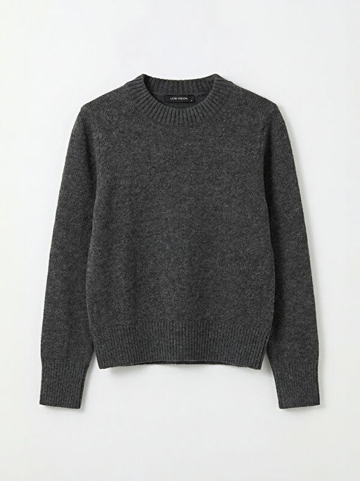 Bisiklet Yaka Kad?n Triko Kazak