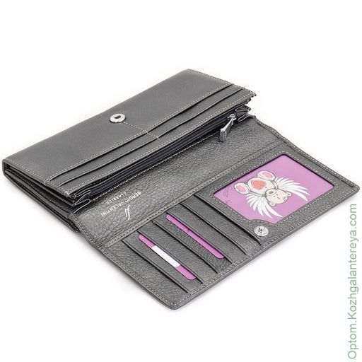 Большой женский кожаный кошелек Sergio Valentini СВ 8118-002  фото 3