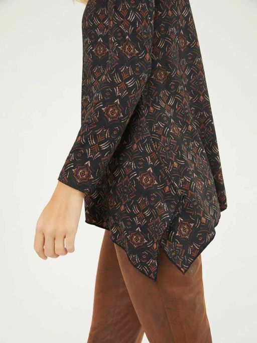 Блузка, черно-пестрая - Linea tesini фото 5