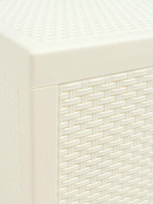 Садовый стол «Ротанг лайт», 43.5×43.5×39.5 см, пластиковый, белый