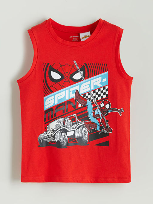 Bisiklet Yaka Spider-Man Lisansl? Erkek ?ocuk Atlet