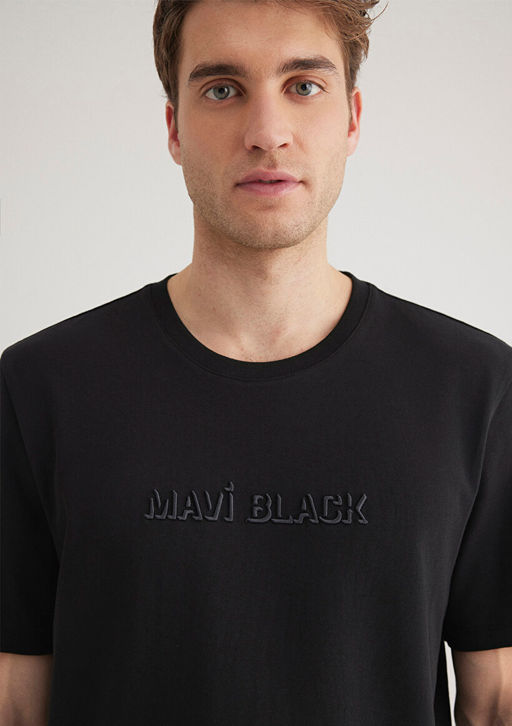 Mavi Black Bask?l? Siyah Tisort  фото 5