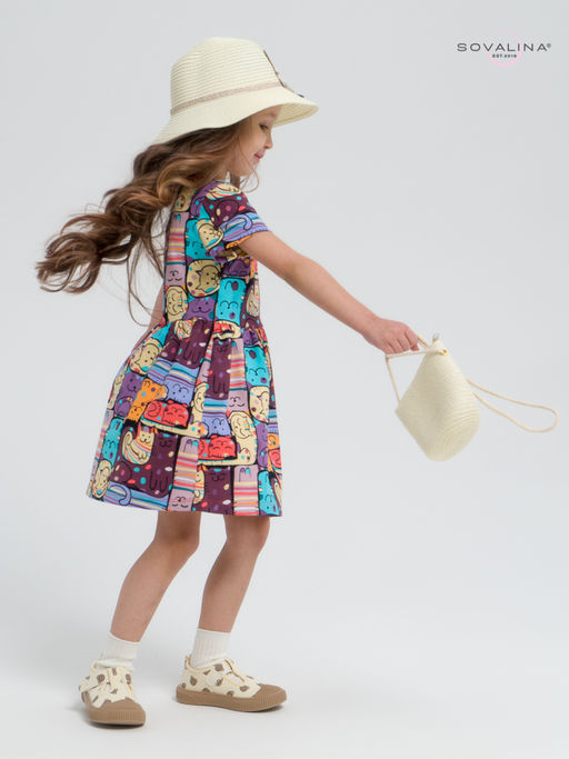 Платье Лето коты в горошек new - Sovalina фото 18