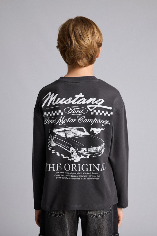 Ford Mustang Bask_l_ Oversize Ti__rt Erkek _ocuk - Defacto фото 8