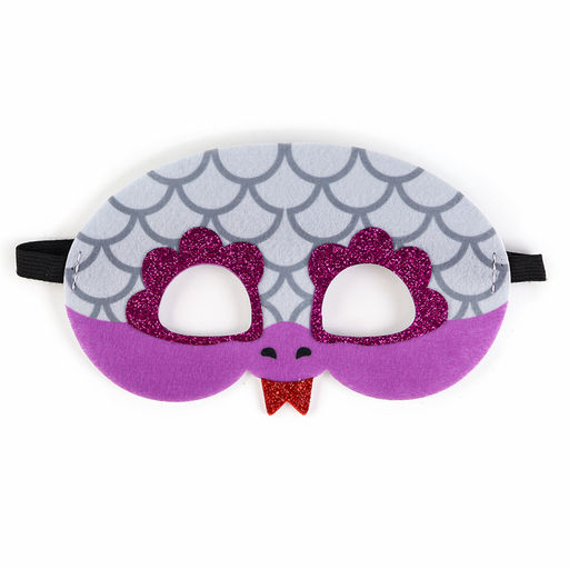 Карнавальный набор детский новогодний «Серебряная Змея»: плащ длина 80 см, маска