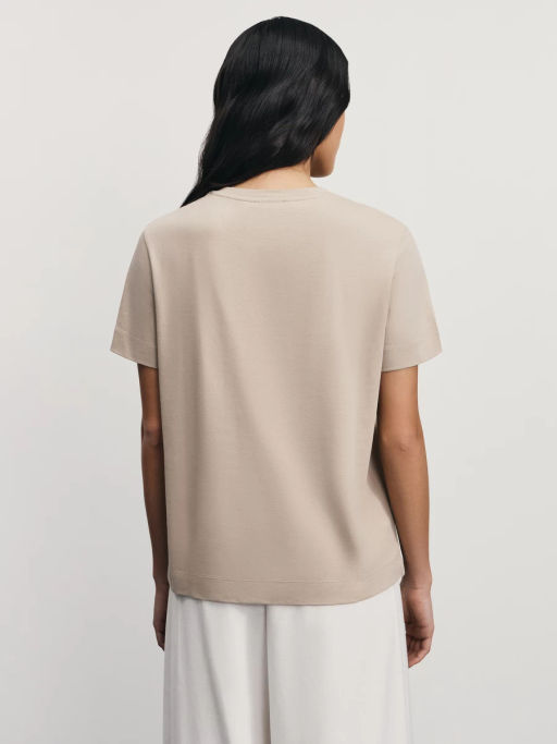 Футболка из хлопка с принтом / Zarina  фото 5