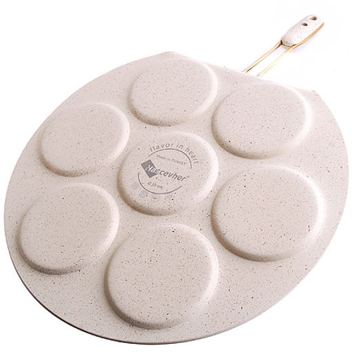 80447 Блинница алюм 35 см мрам/п бак/руч (х6) - Mayer&boch фото 3