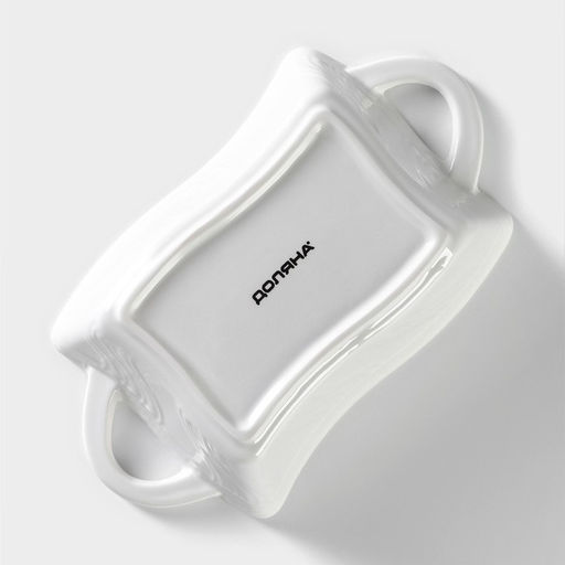 Форма для выпечки Доляна Прямоугольник. Менно, 380 мл, 1795.5 см, жаропрочная керамика, белый  фото 4