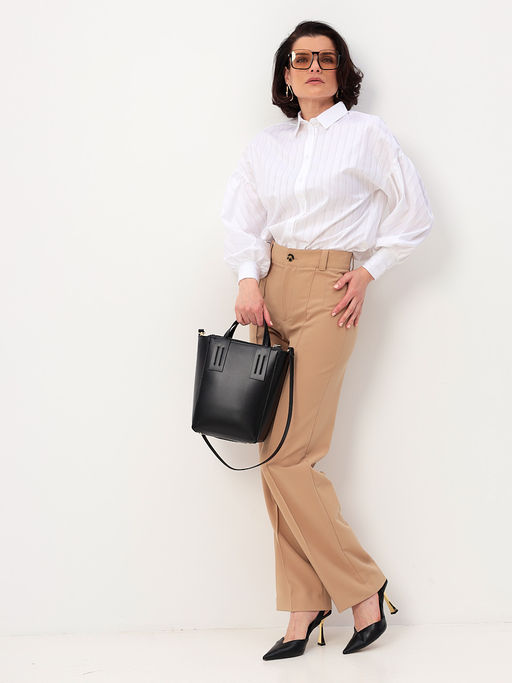 Блузка женская дл. рук. KATHARINA KROSS KK-B-006P-белый.ш/полоска  фото 6