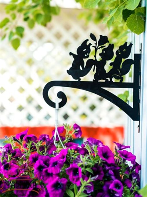Настенный кронштейн для цветов 201-029B - Фабрика интерьерной ковки фото 4