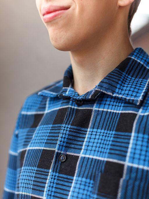 Мужская сорочка рубашка из фланели м36бт - Лето-текс фото 6