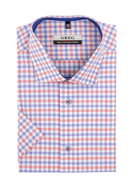 Сорочка мужская короткий рукав GREG 165/101/3531/Z/1_GB  фото 2