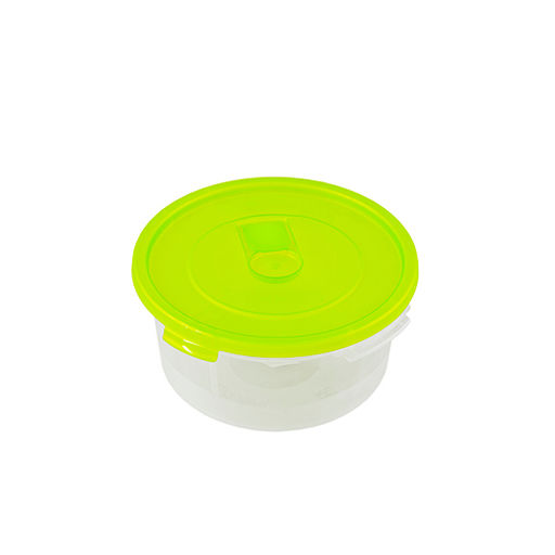 Контейнер 0,8л СВЧ Смайл круглый с клапаном