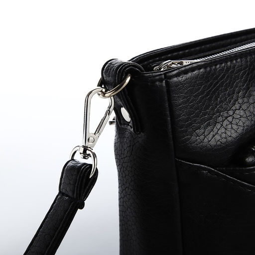 Сумка кросс-боди на молнии, цвет чёрный - Simaland фото 7