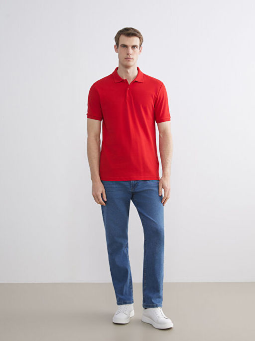 Polo Yaka K?sa Kollu Pike Erkek Ti??rt