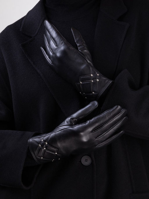 Перчатки женские 100% ш IS974 black - Eleganzza фото 6