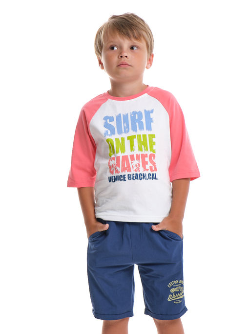 Футболка с принтом UD 0755 коралловый - Mini maxi фото 4