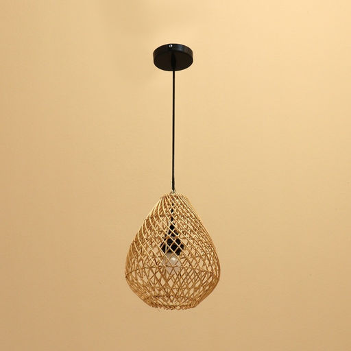 Светильник потолочный из ротанга «Капля», 1×120 Вт, Е27, 22×22×26 см