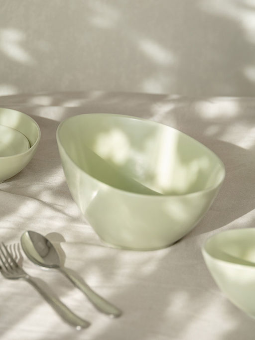 Салатник 1500мл оливковый фарфор