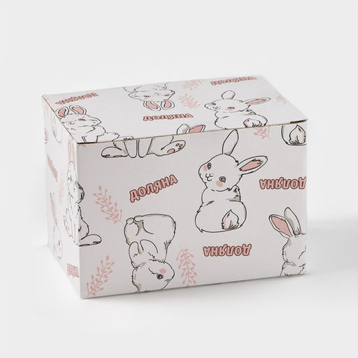 Салфетница Доляна Зайка в золотом, 1278,5 см, цвет белый  фото 4