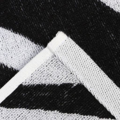 Полотенце махровое Этель "Zebra" чёрный, 70х130 см, 100% хлопок, 420 г/м²