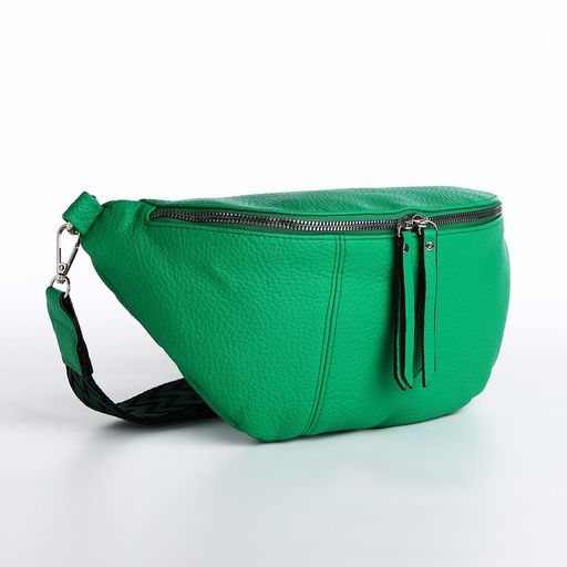 Сумка кросс-боди на молнии, цвет зелёный - Simaland фото 2