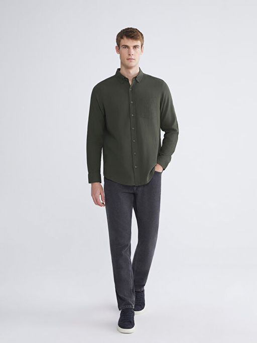 Regular Fit Uzun Kollu Erkek G?mlek