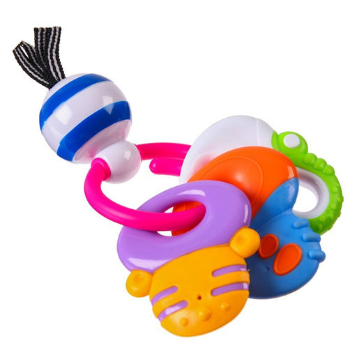 Погремушка Крошка Я «Ключики», на кольце, от 3 мес.