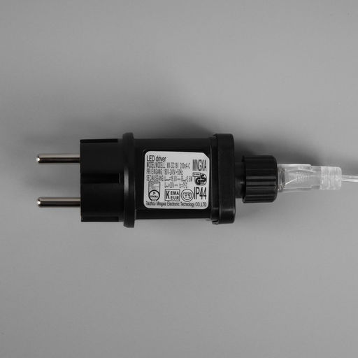 Гирлянда Нить 100 м роса, IP44, серебристая нить, 1000 LED, свечение белое, 18 В - Luazon lighting фото 5