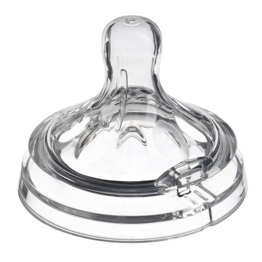 Соска на бутылочку M&B Natural, антиколиковая, от 6 мес., широкое горло Ø50 мм., быстрый поток, 2 шт