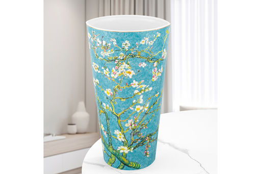 Ваза 2,4 л 16,5*12,5*28,5 см Цветущий миндаль бирюза, NEW BONE CHINA - Elan gallery фото 10