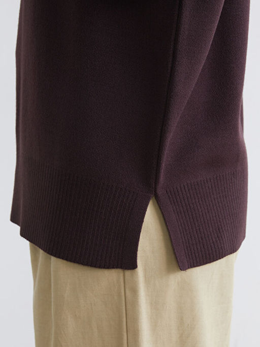 Dik Yaka Kad?n Triko Kazak