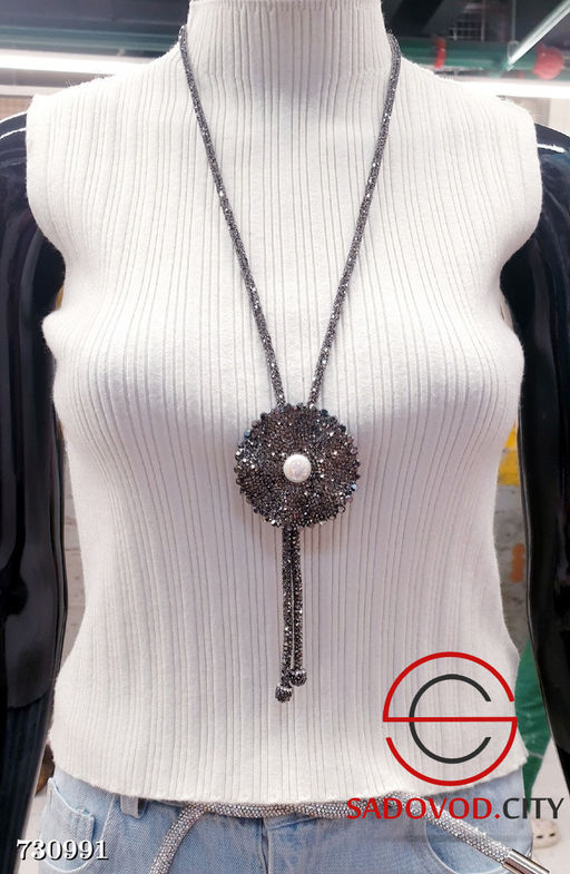 Колье-галстук со стразами - Bruno фото 3