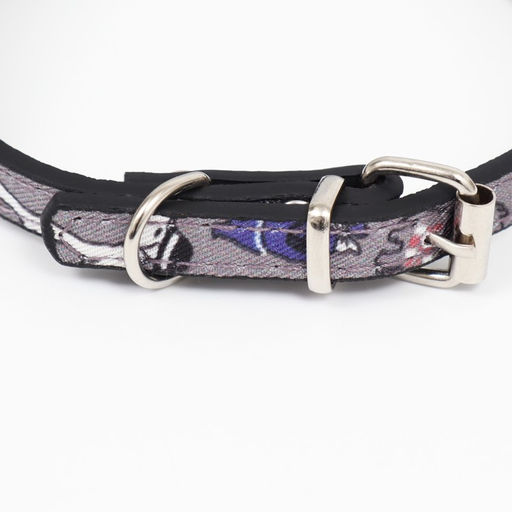 Ошейник с косынкой Яркая жизнь, 32 х 1 см, серый - Пижон фото 4