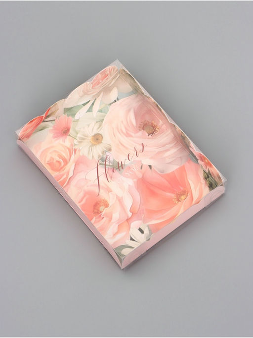 Цена за 5 шт. Коробка для печенья, Цветы, 14?10.5?2.5 см